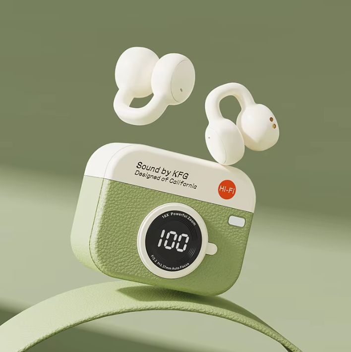 Q87 Retro New Style Ear Clip for 5.4 Headset High Sound Quality Less 3 Hours Playtime Sports Bone Conduction Comfortable