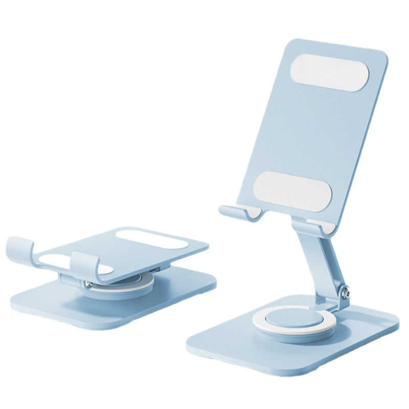 Desktop Triple Anti-slip Reinforcement 360-Degree Rotation Adjustable Height Foldable Alloy Phone Holder for Phone and Tablet