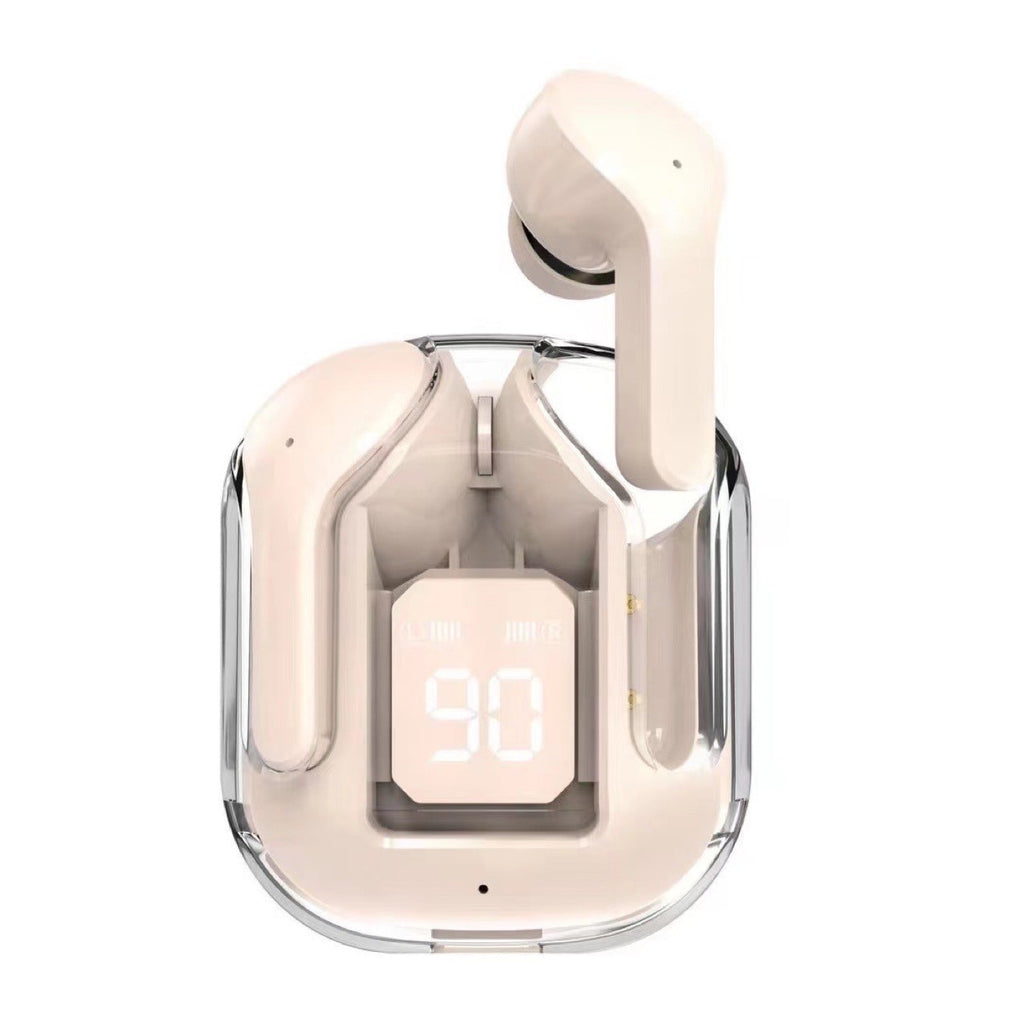 Newest Air31 Crystal Portable BT LED Display Mini Wireless Earbuds Headphones Gaming In-ear Earphone