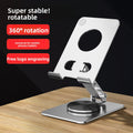 360 Swivel Alloy Desk Double Hollow Heat Dissipation Adjustable Solid Thickened Aluminum Alloy Foldable Phone Holder for Phone