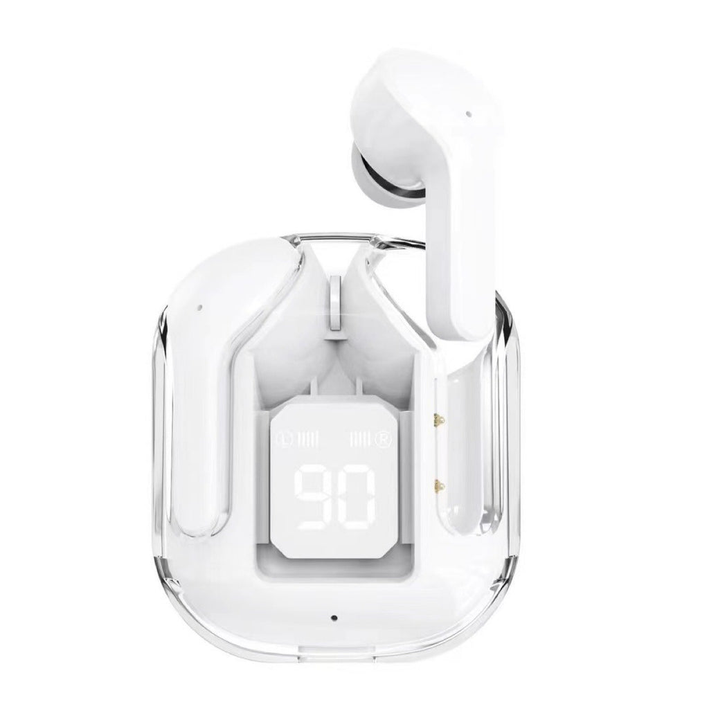 Newest Air31 Crystal Portable BT LED Display Mini Wireless Earbuds Headphones Gaming In-ear Earphone