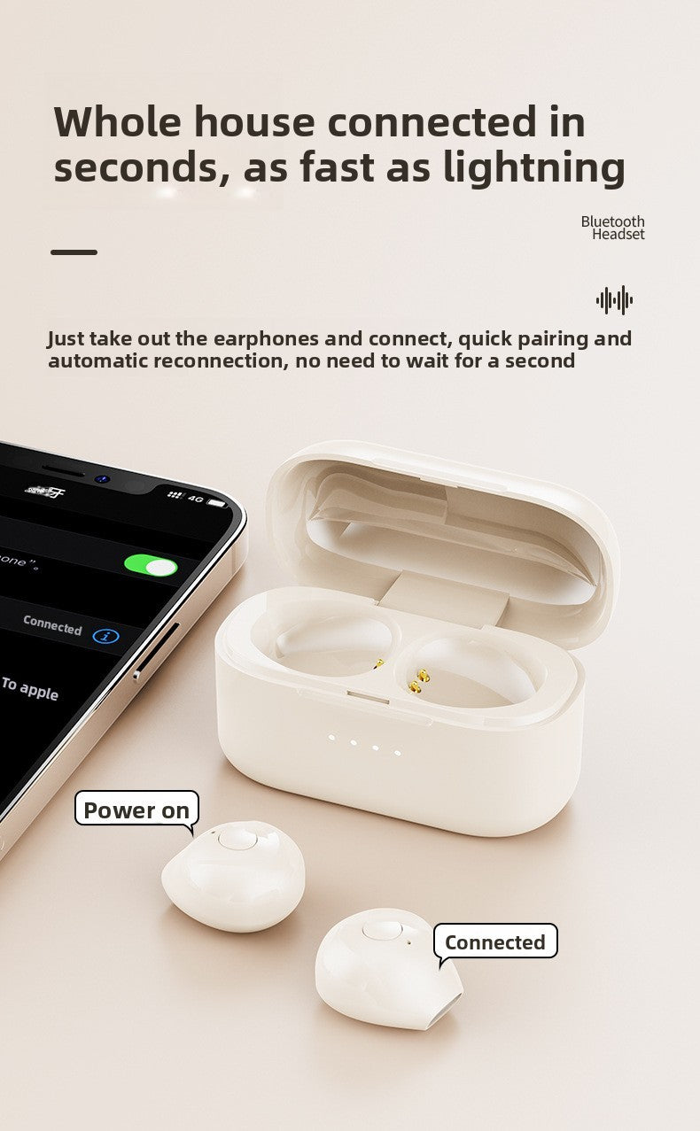 TWS Wireless Noise-Canceling In-Ear Headphones LED Indicator IPX-7 Waterproof BT 5.3 Low Latency Type-C Charging Case App
