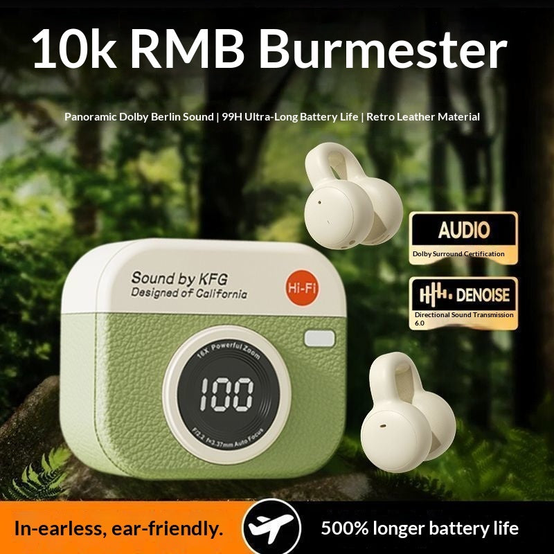 Q87 Retro New Style Ear Clip for 5.4 Headset High Sound Quality Less 3 Hours Playtime Sports Bone Conduction Comfortable
