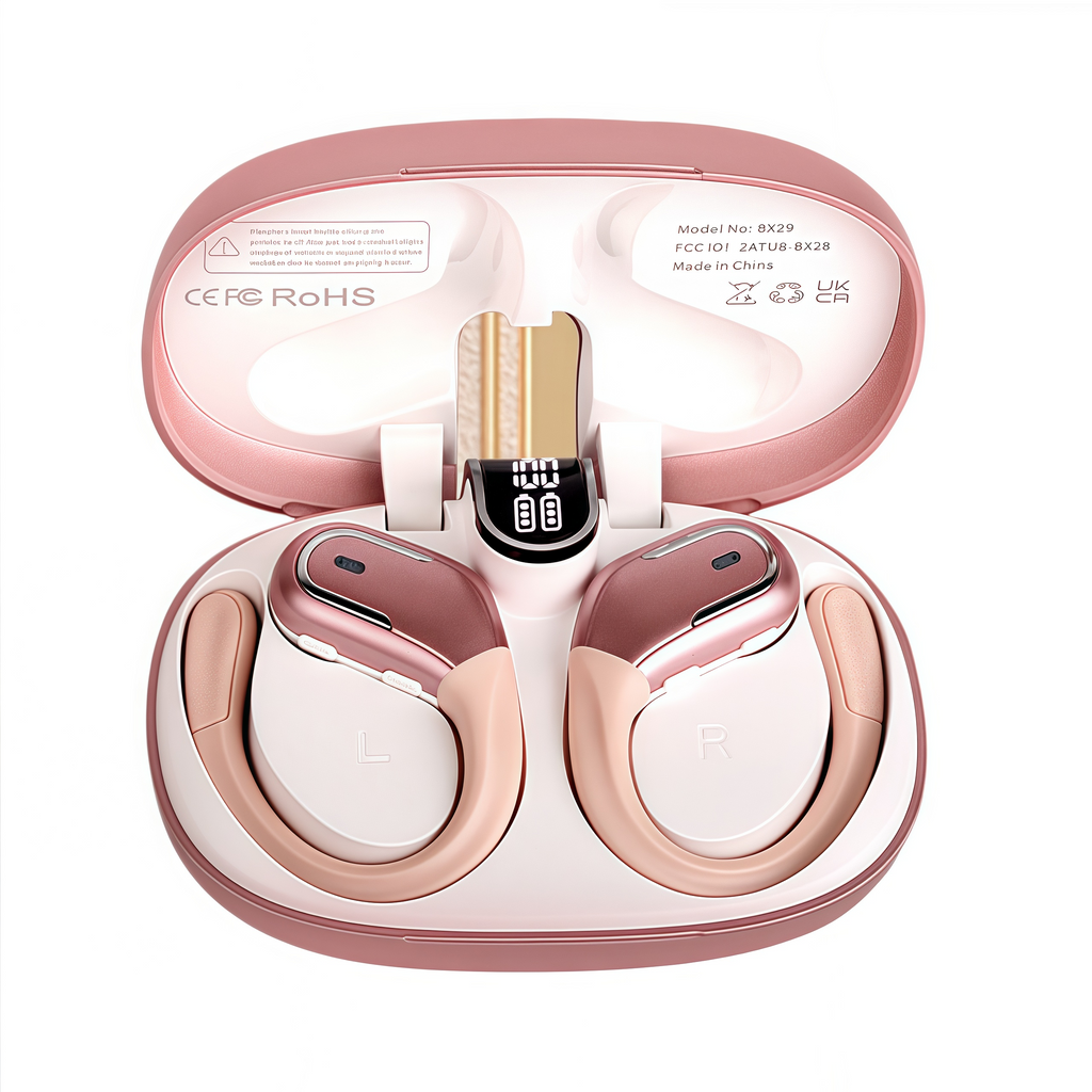 2026 JL Chipset LED Indicator Wireless Noise Cancelling TWS Earbuds with IPX5 Waterproof for Gaming and Running