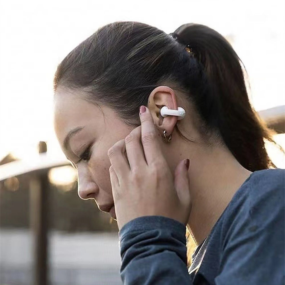 Bone Conduction Wireless Tws Earbuds Noise Reduction Handsfree Cuffs Gym Running Earbuds