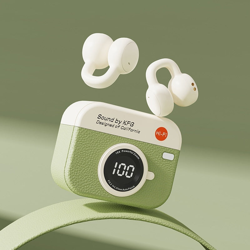 Q87 Retro New Style Ear Clip for 5.4 Headset High Sound Quality Less 3 Hours Playtime Sports Bone Conduction Comfortable