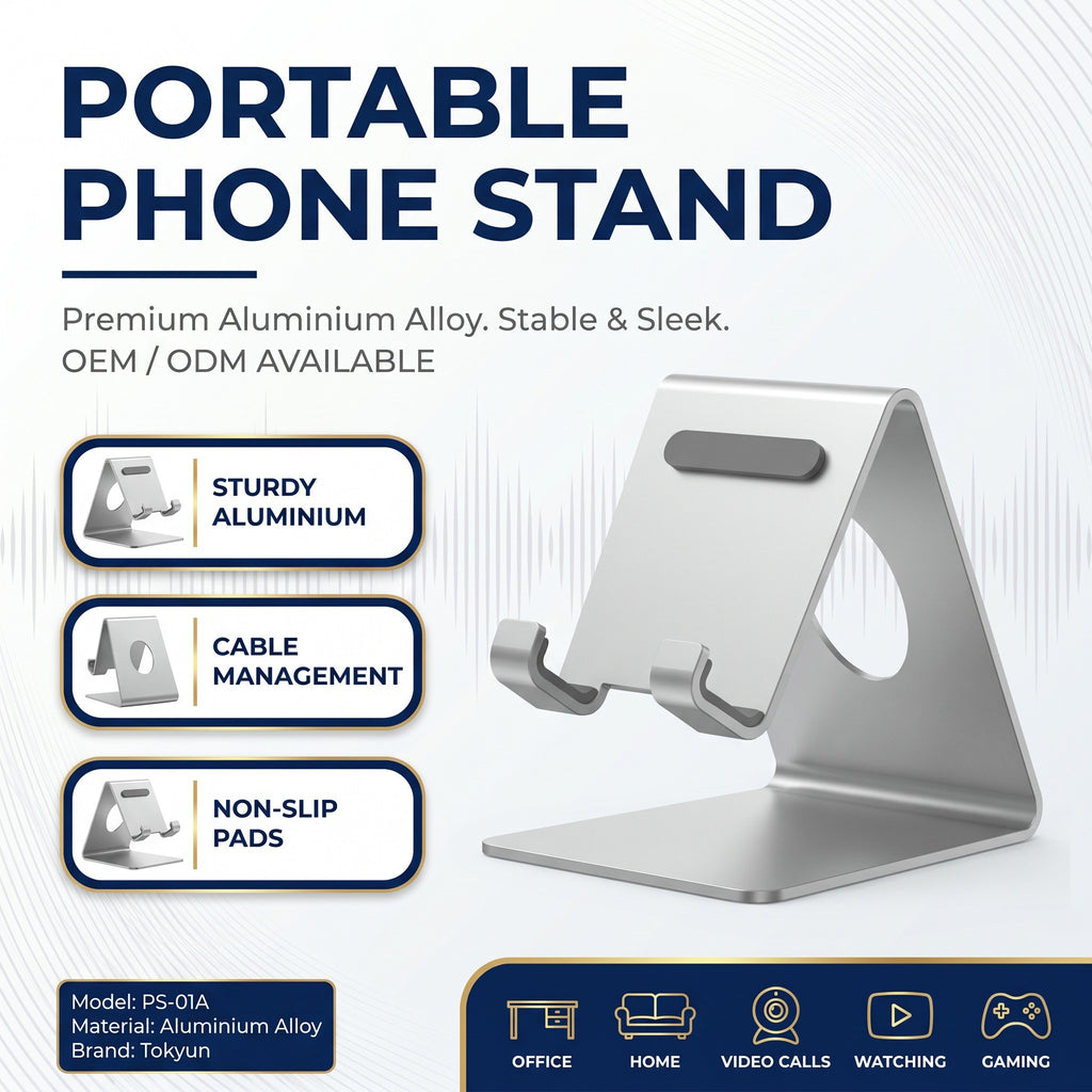 Hot Selling Portable Desk Mobile Phone Holder for All Smartphone Phones 3-10inch Cellphone Stands Aluminium Alloy Telephone