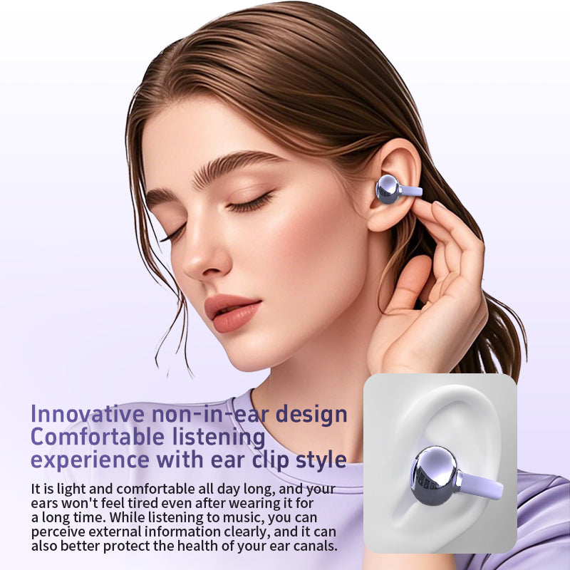 DOQAUS W18 Hot Selling Ear Hook Ear Clip Earphone HIFI Stereo Wireless Headphones Light ENC Outdoor Sports Waterproof Earphones
