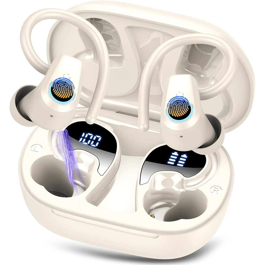 Huien HE-059 TWS Sport Earbuds IPX4 Waterproof for 5.3 with Digital Display and Smart Touch Control