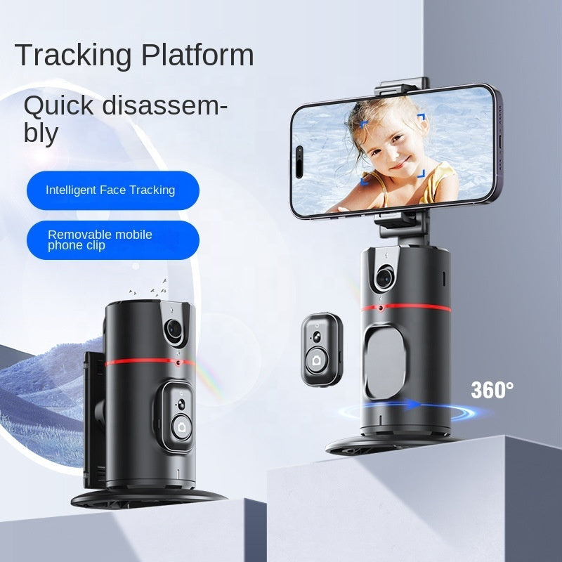Auto Face Tracking P02 Gimbal Stabilizer Camera AI Tripod Selfie Stick Phone Shooting Face Remote 360 Rotation Phone Holder