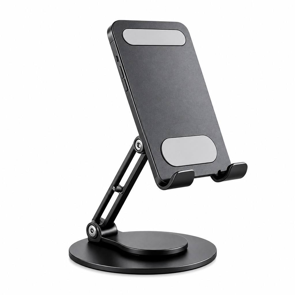 Foldable Desktop Phone Stand Compatible for iPhone 16 Pro Max iPad Air Metal Holder Wholesale Trade Integration China Factory
