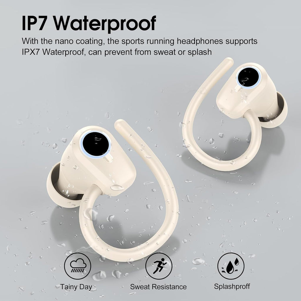 Huien HE-059 TWS Sport Earbuds IPX4 Waterproof for 5.3 with Digital Display and Smart Touch Control