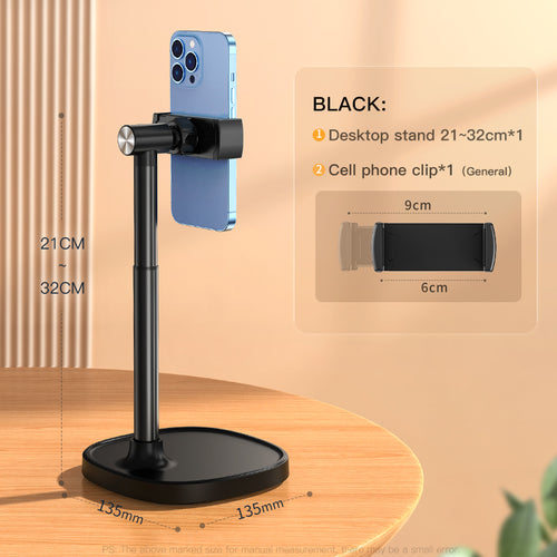 2026 X66 Flexible 360 Degrees Swivel Waterproof Aluminium Alloy Smartphone Stand with Rotate Phone Holder for Desk Use