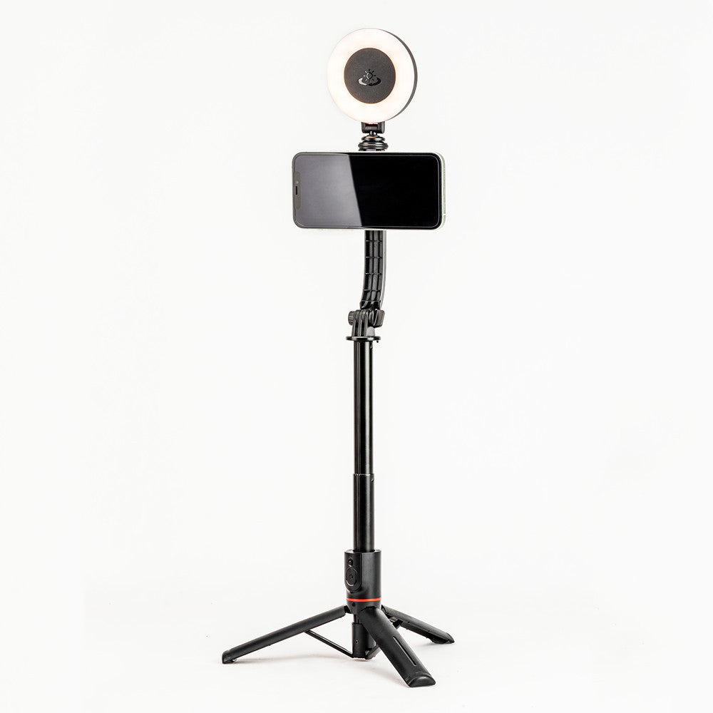 Portable Extendable Universal Selfie Stick Stable Desktop Tripod Remote Control Telescopic Magnetic Wireless Selfie Stick