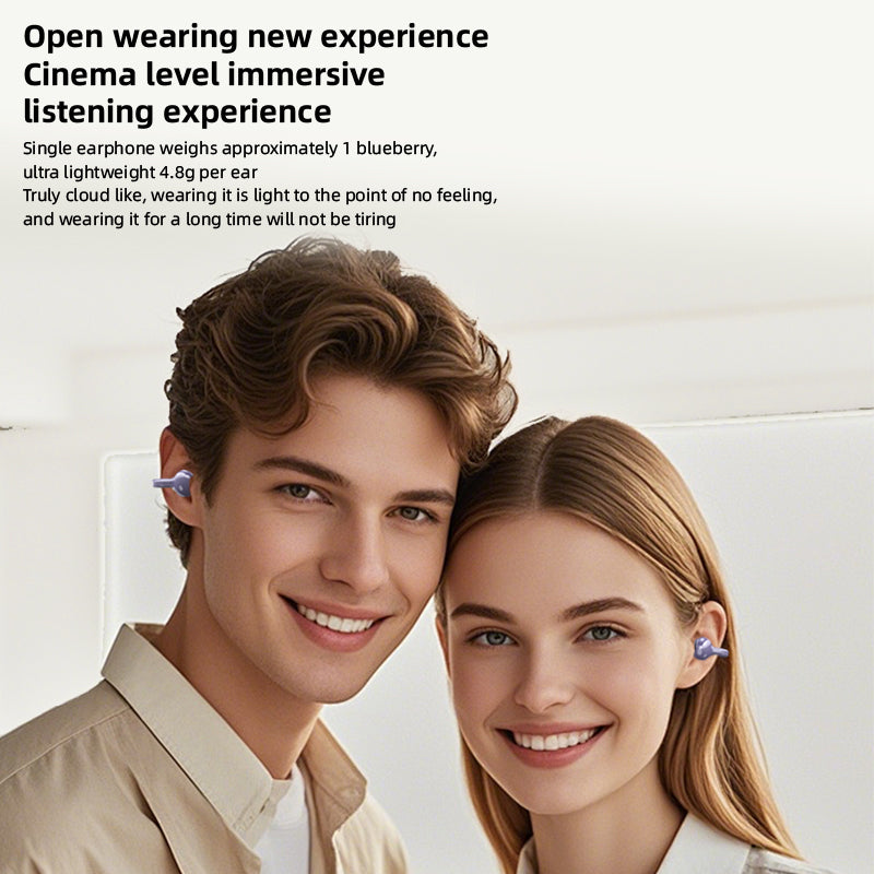 Yumondear W19 Wireless Ear Hook Earphone HIFI Stereo Sports Earbud LED Display Waterproof Chip for Outdoor Running/Gym