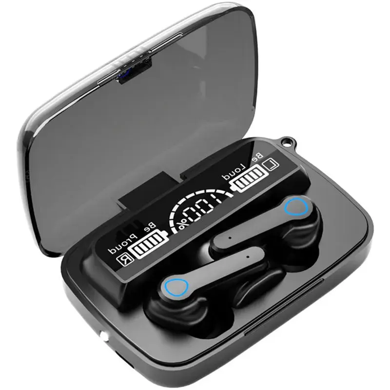 Sport Digital Display Earphone with USB Battery Indicator and Waterproof Function
