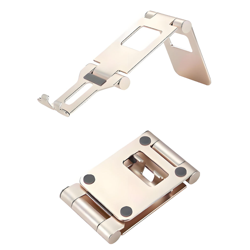 High Quality Adjustable Aluminum Alloy Mobile Phone Holder Stand CNC Machining Services Stainless Steel Accessory Anodized Phone