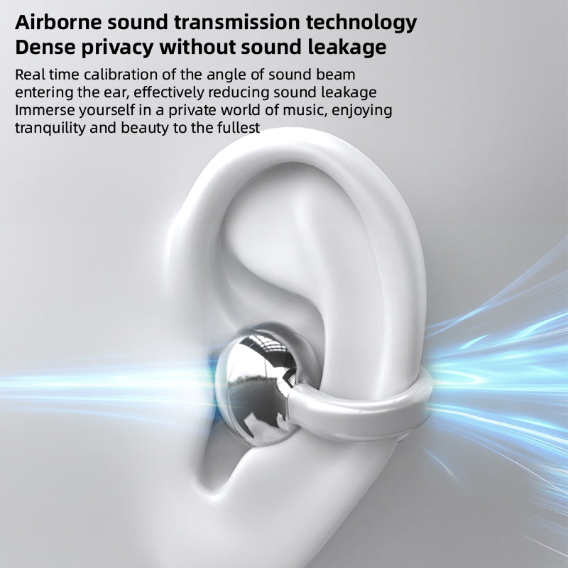 Yumondear W19 Wireless Ear Hook Earphone HIFI Stereo Sports Earbud LED Display Waterproof Chip for Outdoor Running/Gym