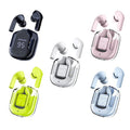 Newest Air31 Crystal Portable BT LED Display Mini Wireless Earbuds Headphones Gaming In-ear Earphone